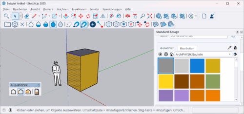 SketchUp 2025 ArchiPHYSIK Vorbereitung