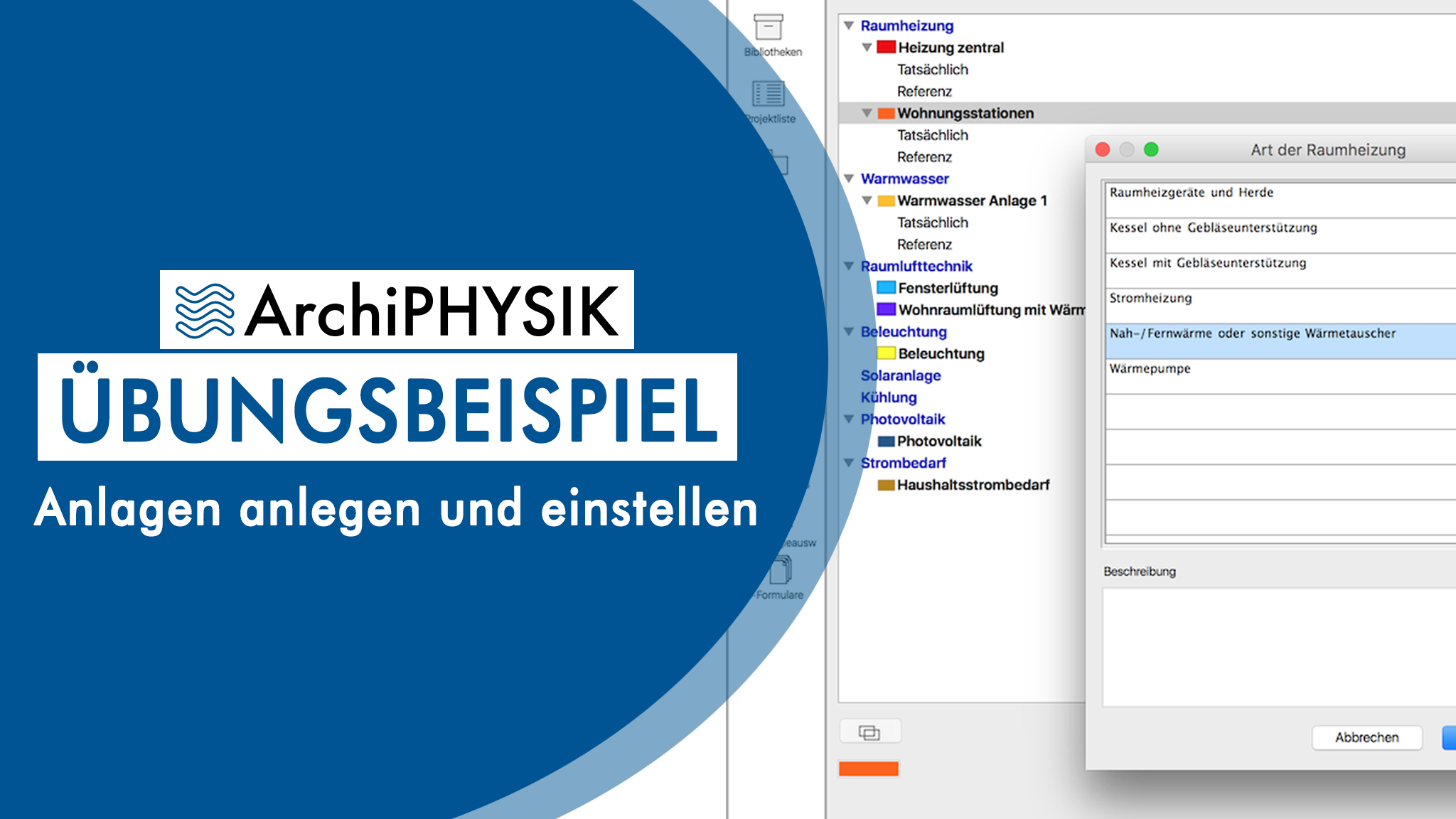 ArchiPHYSIK Übungsbeispiel 4: Anlagen erstellen und bearbeiten